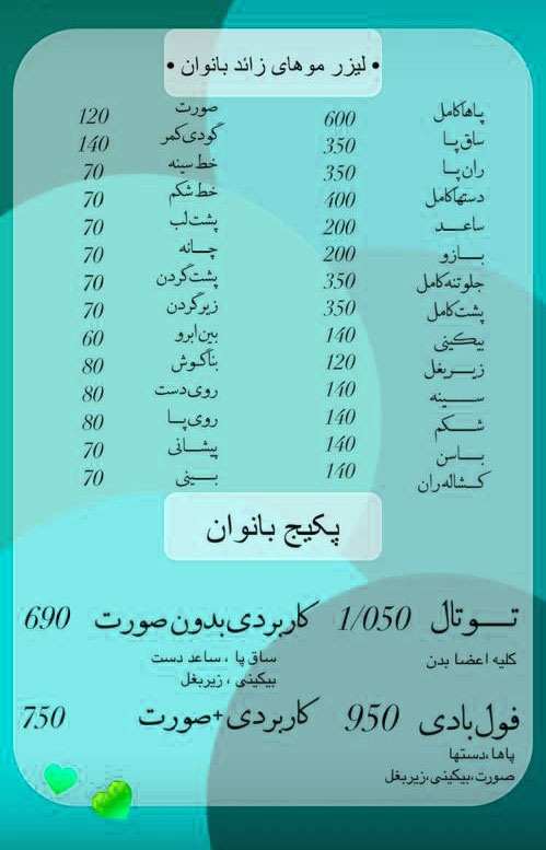 تعرفه ها